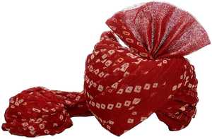 Turbante Tradicional Indio Rajasthani para Bodas, Safa de Algodón para Hombres, para Ceremonias y Ocasiones Especiales - Product Image 6