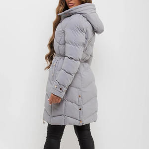 Abrigo Acolchado Largo de Plumón para Mujer, Abrigo de Invierno Acolchado de Alta Calidad, OEM - Product Image 2