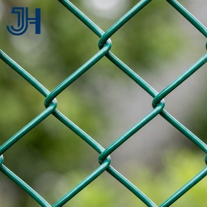 Clôture grillagée galvanisée en PVC de 4, 6 et 8 pieds <span class=keywords><strong>pour</strong></span> la sécurité des stades, la protection temporaire des jardins, rouleau personnalisé, clôture à mailles losangées <span class=keywords><strong>pour</strong></span> usine - Product Image 4