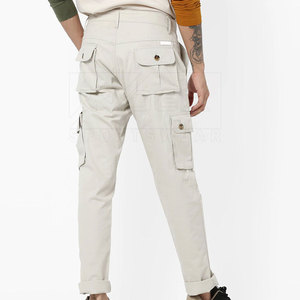 กางเกงคาร์โก้ฮิปฮอปลำลองของผู้ชายเสื้อผ้ากลางแจ้งกลางเอวผ้าฝ้ายน้ำหนักเบามีหลายกระเป๋า - Product Image 2