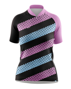 Maillot de football 100% polyester de haute qualité pour femmes sublimé fermeture éclair col côtelé Service OEM pour vêtements de sport disponibles à la vente - Product Image 1