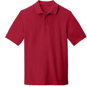 Polo de Golf hecho a medida para hombre, informal, ajustado, de secado rápido, transpirable, de punto de algodón de 220 gramos, con logotipo de patrón sólido de gran tamaño - Product Image 1