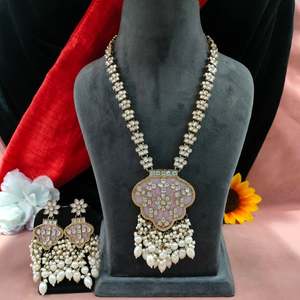 Juego de colgantes de piedra y perlas MOP, ligero, cómodo, belleza, simplicidad para collares de moda contemporáneos tradicionales - Product Image 3