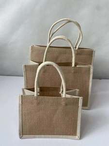 Vietnam Factory Wholesale Jute <b>Bag</b> Custom Logo Tote Shopping <b>Bag</b> Made of Canvas Woven and PP for Gifts - Product Image 2