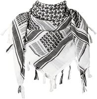 Logo Kustom Syal Arab Shemagh Katun Solid Keffiyeh Bernapas Tahan Angin Anti Debu Penutup Kepala Mode Luar Ruangan Pabrik