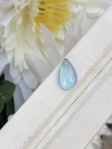 Increíble PIEDRA DE cabujones con forma de pera Aguamarina de Color superior con buen brillo piedras preciosas sueltas para hacer joyas de 2,21 quilates - Product Image 2