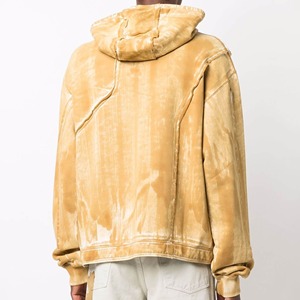 เสื้อมีฮู้ดสำหรับผู้ชายผ้าคอตตอนแบบ100% สไตล์วินเทจผ้าเกล็ดปลา - Product Image 5