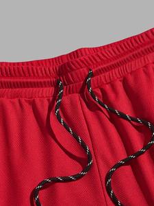 Logo personnalisé short de basket-ball pour hommes dernière conception respirant couleur unie short de jogging en maille - Product Image 4