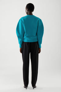 Sweat uni en coton à manches longues de haute qualité pour hommes avec col rond - Product Image 4