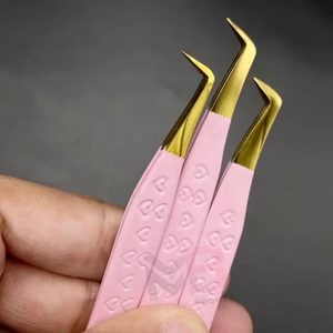 Pinzas para Pestañas de Acero Inoxidable de la Mejor Calidad / Pinzas para Extensión de Pestañas, Pinzas para Pestañas con Logotipo Personalizado de Pakistán - Product Image 3