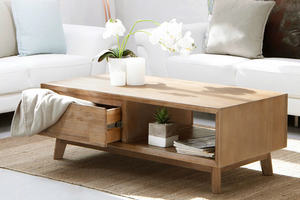 Table basse design moderne minimaliste en bois - Product Image 4