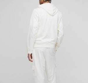 Sweat à capuche en molleton respirant à séchage rapide pour hommes avec logo personnalisé et conception de poche Pull Over Sport Wear - Product Image 3