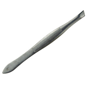 Pinzas Cosméticas Oblicuas de Acero de Alta Calidad, Tijeras Curvas Plateadas para Cejas con Punta Inclinada para Regulación - Product Image 5