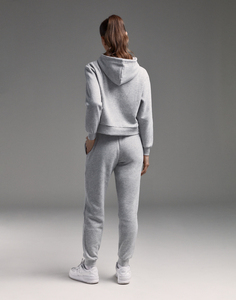 Hoodie court personnalisé en gros, sweat-shirt uni décontracté pour femme, pull court à capuche pour filles - Product Image 3