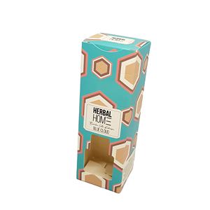 Boîtes d'emballage de désodorisant recyclables imprimées en offset personnalisées, feuille d'or, laminage mat, estampage, papier Bristol, carton de bouteille - Product Image 5