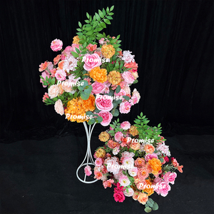 Decorazioni nuziali indiane colorate con arco di fiori artificiali per festa nuziale giovanile - Product Image 2