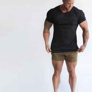 Ropa deportiva activa, camisetas de secado rápido para hombre, ropa de gimnasio ajustada para hombre, camisetas de gimnasio para hombre, camisetas transpirables para hombre, OEM - Product Image 4