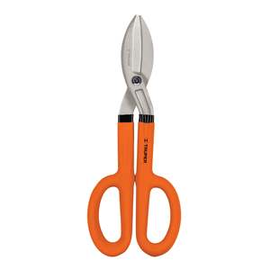 Tijeras para Chapa de Grado Industrial Truper TH-12 de 12 Pulgadas con Corte de Borde Liso y Punta Afilada, Mango de Plástico Naranja y Hoja de Acero al Carbono - Product Image 3