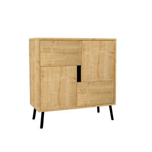 Style C001 Multipurpose Cabinet Sapphire Oak - Black With Doors Ergonomic Console Exclusive Home Design Elegance Home Furniture - Product Image 6