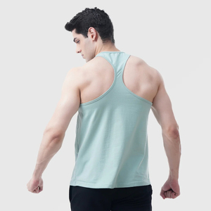 2024 Custom Logo Men's Workout <b>Vest</b> Gym Tank Top Breathable Cotton Polyester Casual OEM Bodybuilding <b>Stringer</b> Design Embroidery - Product Image 3