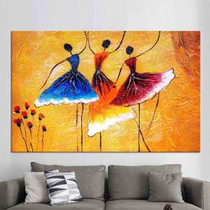 Toile imprimée Danseurs modernes : Art mural élégant pour espaces stylés, TOILE ENROBÉE - Product Image 1