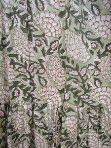 Boho indien 100% coton imprimé fleuri femmes caftan robe 3/4 manches plage porter soirée porter gratuit y compris 6XL bouton - Product Image 4