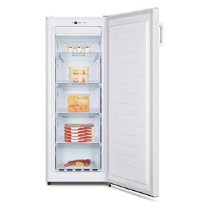 Congélateur vertical Hisense 0913481 de classe E avec dégivrage manuel, porte simple, pour usage domestique, dimensions 55x55.7x143.4cm - Product Image 4