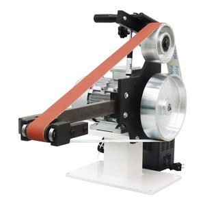 Lijadora de Banda Eléctrica de Velocidad Variable 2000W 110V con 3 Discos Abrasivos, Base para Afilador de Cuchillos y Convertidor de Frecuencia para Bandas de 71-82 Pulgadas - Product Image 2