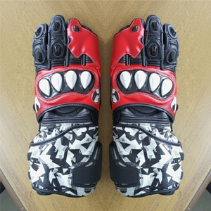 Gants de moto tactiles imperméables en cuir unisexe pour le cyclisme toutes saisons, anti-chute, coque rigide, protection tout-terrain - Product Image 4