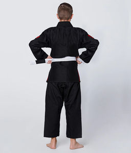 Prix usine enfants karaté Bjj Gis dans personnaliser Logo brésilien noir Jiu Jitsu 100% coton perle armure tissu en 450 GSM 2024 - Product Image 4