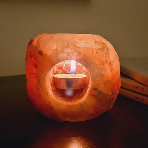 Cuenco clásico de cristal del Himalaya, lámpara de sal de roca cálida, Base, decoración de cabecera, lámparas de sal, Pakistán con embalaje personalizado a bajo precio - Product Image 5