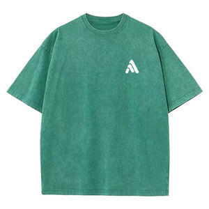 Camisetas de Hombre Hechas en Pakistán con Lavado Ácido, 100% Algodón, Color Personalizado, Ecológicas y Transpirables, Ropa Casual de Verano - Product Image 4