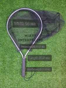 Filet d'atterrissage de pêche à la mouche en plein air Filet à truite Cadre en bois avec filet en caoutchouc Filet coulé à la main Thor Filet de pêche à la truite - Product Image 2