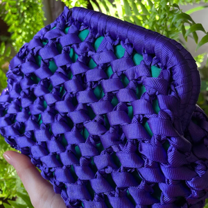 <b>Small</b> Raffia <b>Purse</b>, Clutch Bag, Raffia Mini Bag - Product Image 2