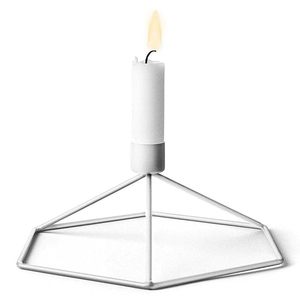 High Quality <b>White</b> Metal Iron Candle Holder Trendy New Design Home Decorative Christmas <b>Candlestick</b> Stand Cheap Price - Product Image 2