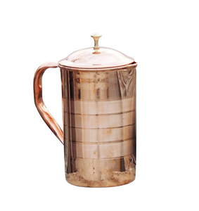 Venta caliente jarra de cobre para agua potable jarra decorativa para servir agua para fiestas fabricada en India por Tradebit - Product Image 5