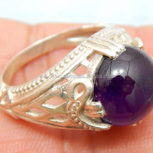 แหวนเงินพลอยอเมทิสต์สำหรับผู้หญิงแหวนแต่งงานแหวน925เงินสเตอลิง925 - Product Image 1