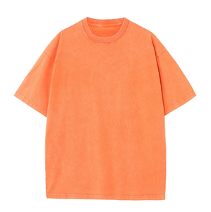 Camisetas de algodón 100% de peso pesado, camiseta de lavado ácido en blanco suelta de secado rápido, camiseta personalizada Vintage de gran tamaño para hombres - Product Image 5