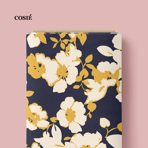 Tela de algodón 100% voile con estampado digital de lazos y flores para jardín, bajo MOQ, pedido personalizado, venta al por mayor DAL - Product Image 3