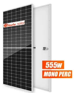 Factory direct sales solar monocrystalline photovoltaic 555w solar panel with Inmetro