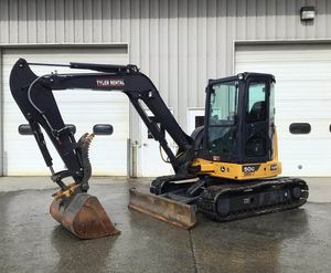 <b>Top</b> Condition John Deere 50G Mini Excavator for Sale 5 Ton Diesel Engine Zero Tail <b>Swing</b> Compact Rubber Track Machine - Product Image 2