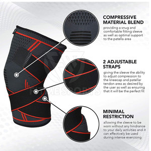 Rodilleras deportivas con relleno de gel para aliviar el dolor y comodidad Rodilleras elásticas para fitness con diseño transpirable para uso activo - Product Image 3