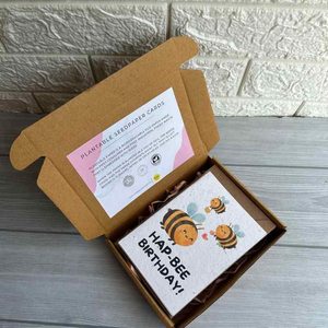 Regalos sostenibles que crecen Tarjeta de 4x6 pulgadas reciclada con flor Papel ecológico para todas las ocasiones Personalización de logotipo de papel - Product Image 4