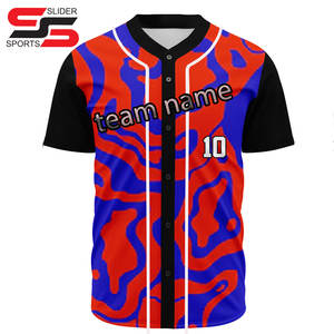 Nouveauté, vente en gros, uniforme de baseball avec logo personnalisé, maillot de baseball brodé à séchage rapide et respirant pour hommes, par sublimation - Product Image 4