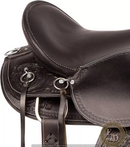 อานม้าหนังแท้พรีเมี่ยมแบบชาวตะวันตกทำด้วยมือสำหรับประสิทธิภาพการแข่งแบบทรงกระบอกแสดงม้าน้ำหนักเบาสวมใส่สบาย - Product Image 3