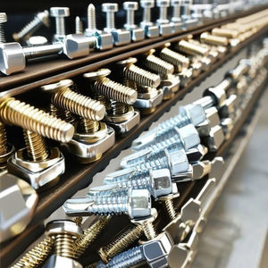 Vis autoforeuses à tête hexagonale, acier au carbone de classe 8, zingué/galvanisé/phosphaté, métrique/pouce, fixations pour toiture, structure en acier, PDC - Product Image 1