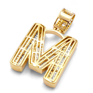 À la mode Hip Hop nom pendentif personnalisé laboratoire cultivé diamant 925 en argent Sterling glacé coeur caution conception pendentif pour unisexe - Product Image 5