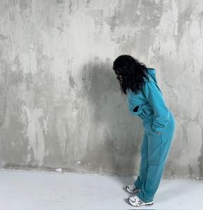 Venta al por mayor de chándales deportivos de alta calidad logotipo personalizado algodón polar Joggers mujer chándales conjuntos Invierno Caliente chándal trajes - Product Image 4