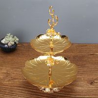 Support à gâteau rond en aluminium Trier TQC, nouveau design, finition nickel, pour servir des cupcakes et des desserts, au meilleur prix.