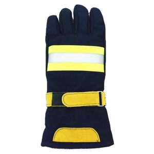 ถุงมือนิรภัยสำหรับนักผจญเพลิงหนังนิ่มกันไฟพร้อมแถบสะท้อนแสงเพื่อการป้องกันความร้อนที่เหนือกว่า - Product Image 4